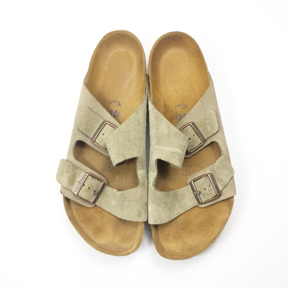Birkenstock Other - Birkenstock Mens Tan Leather Double Buckle Sandals